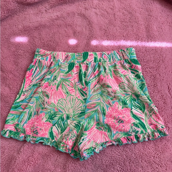 LILLY PULITZER KIDS PRINTED XL SHORTS COTTON - Picture 4 of 4
